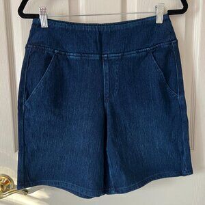 Belle by Kim Gravel Dark Wash Pull-On Denim Shorts Size 8 – NWOT